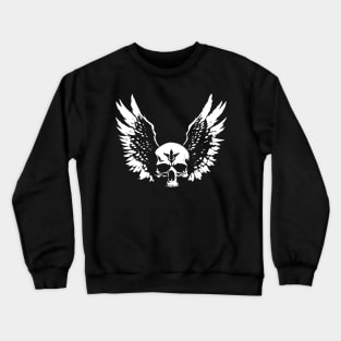 skull with wings Crewneck Sweatshirt